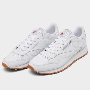NIB Women Reebok Classic Leather Casual Shoes White 8